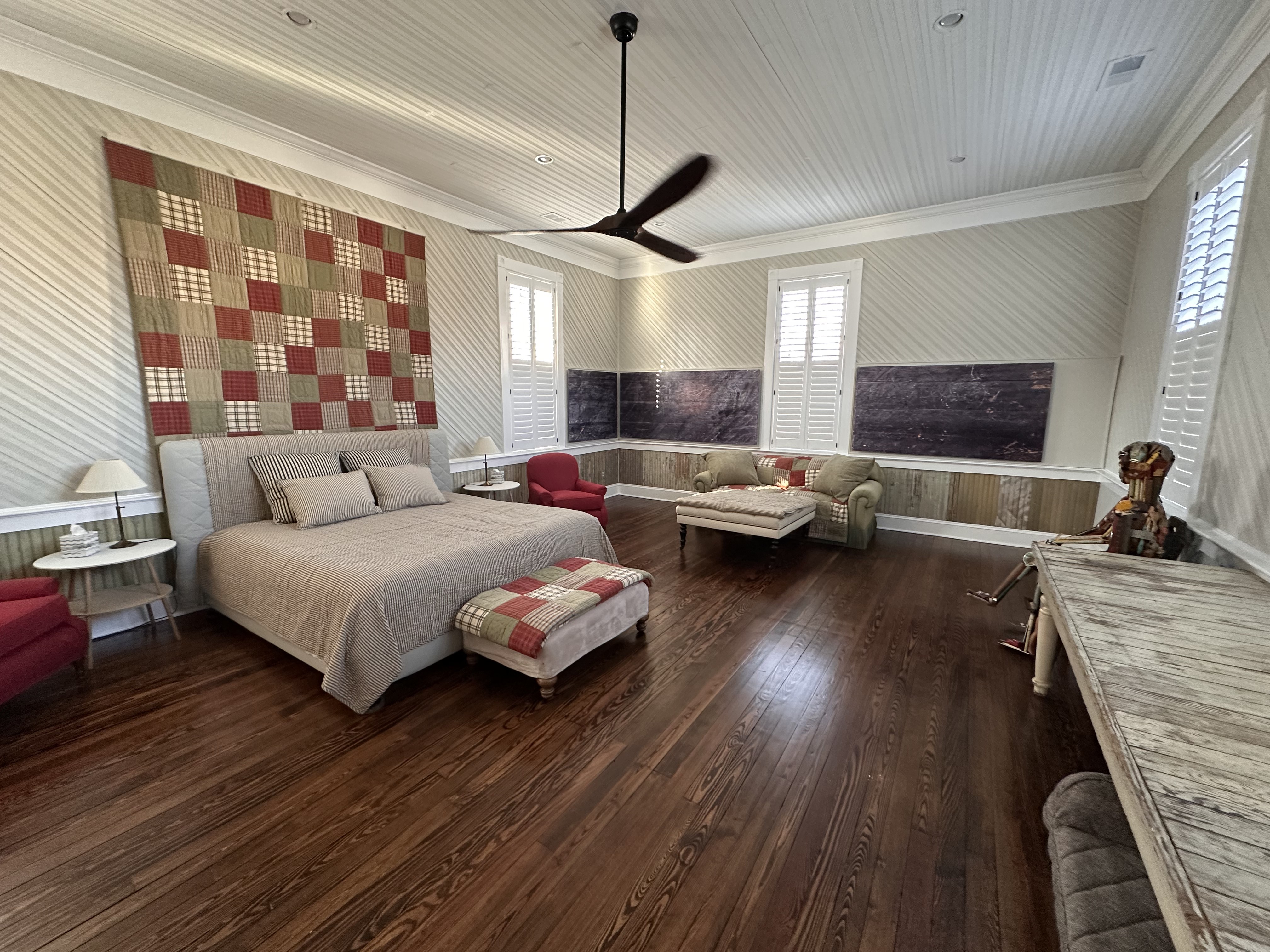 Preserved interior features of the schoolhouse